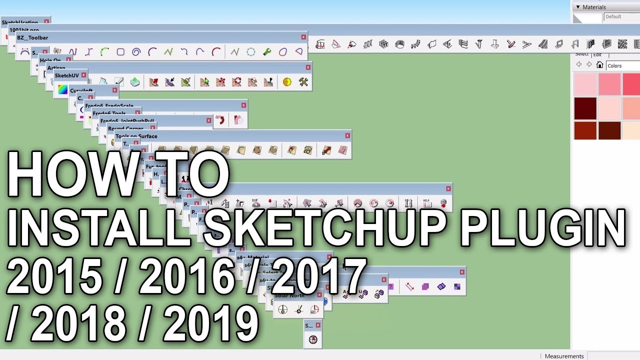 sketchup toolbars 1001bit Tools download for 2017